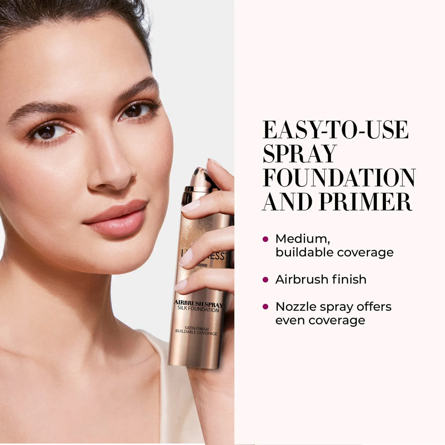 Airbrush Spray Silk Foundation & Hydrating Primer Kit - Image 21